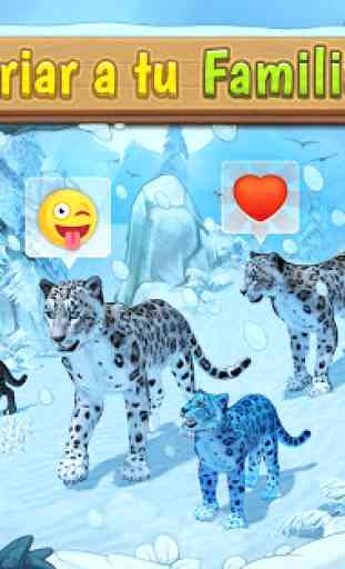 Snow Leopard Family Sim: Animales en línea 1