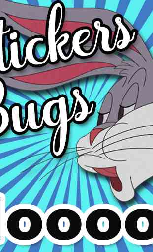 Stickers Bugs Bunny diciendo NO 1