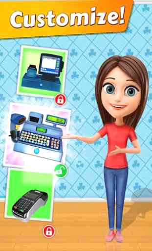 Supermercado Cash Register Sim Girls Cashier Games 2