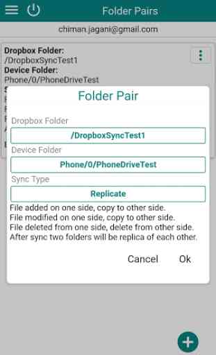 Sync & Comparison using Dropbox 2
