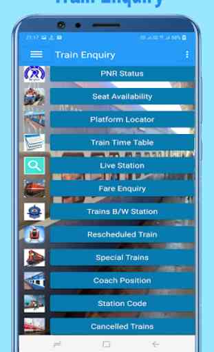 Train Enquiry, Live Train, Seat & PNR Status 1