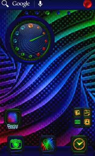 TSF NEXT ADW  Smart LAUNCHER GLOWING COLOURS THEME 4