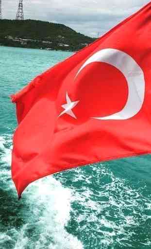 Turquía Bandera Fondos 2