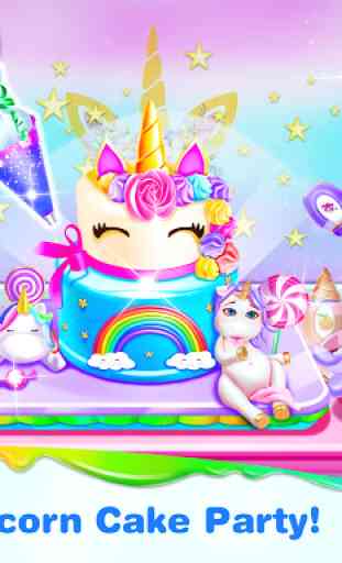 Unicorn Frost Cakes Shop - Baking Games for Girls 1
