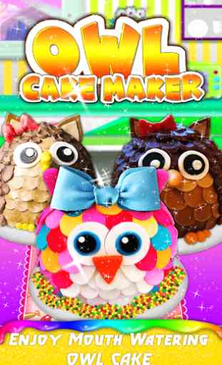 Unicornio Rainbow Owl Cake! La última sensación de 1