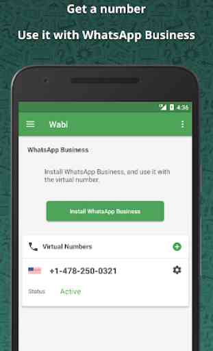 Wabi - Número virtual para WhatsApp Business 2