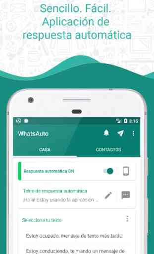 WhatsAuto - Aplicación de respuestas automáticas 1