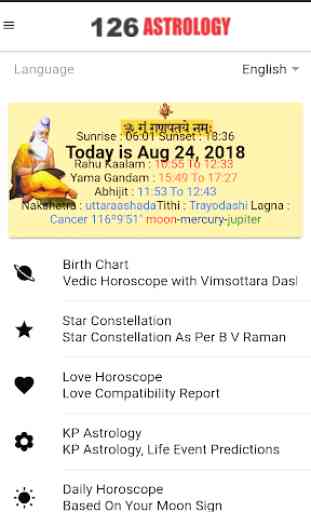 126 Astrology: Birth Chart Analysis, Kundli App 1