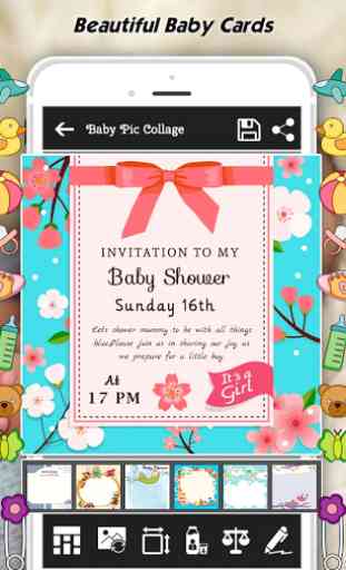 Baby Collage : Name, Card, Pics & Photo Frames 2