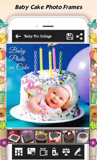 Baby Collage : Name, Card, Pics & Photo Frames 4