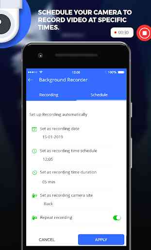 Background Video Recorder - Smart Recorder Video 3