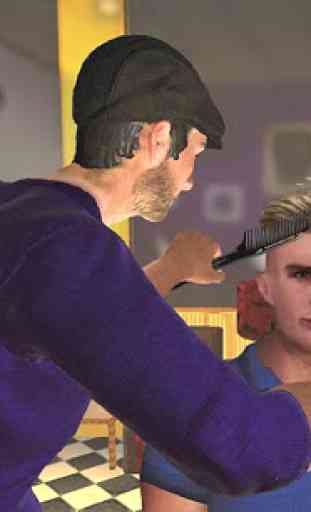 Barbería peluquería pelo loco esqueje juegos 3D 3