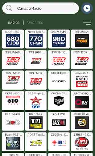 Canada Radio Stations Online 1