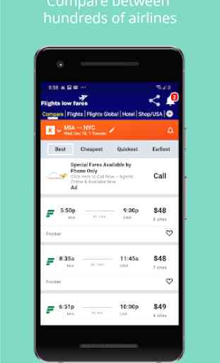 Cheap Flights low fares - Compare Direct Airlines 2