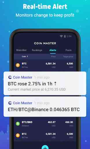 Coin Master - Bitcoin, ETH, ICO & Binance sync 3