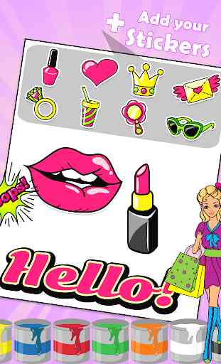 Coloración de productos de belleza para niñas 1