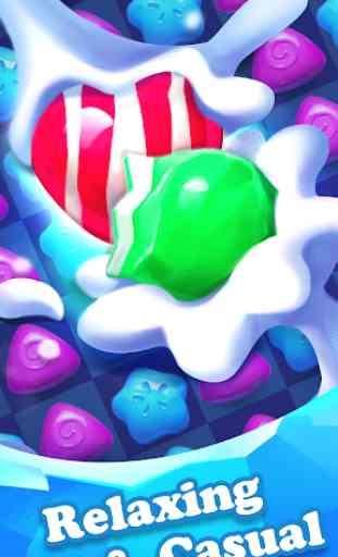 Crazy Candy Bomb-Free Match 3 Juego 4