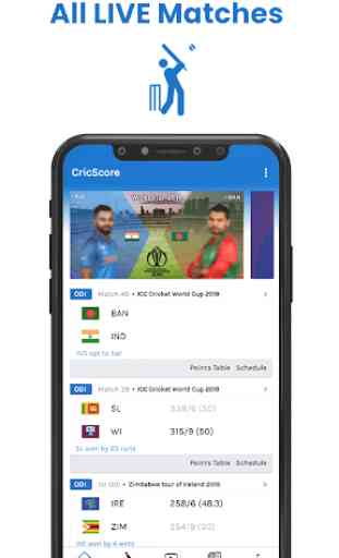 CricScore : Live Cricket Score, News & Highlight 1