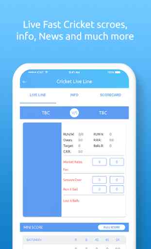 CricZoo - Fastest Cricket Live Line Score & News 2