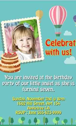 cumpleaños fiesta invitación 3