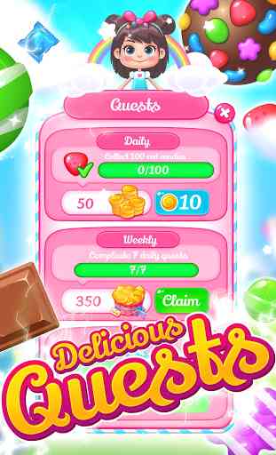 Delicious Sweets Smash : Candy Match 3 3