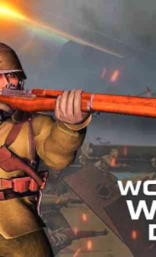 Día D guerra mundial 2 batalla: ww2 disparos en 3D 2