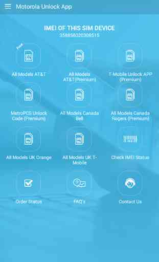 Free Unlock Network Code for Motorola SIM 1
