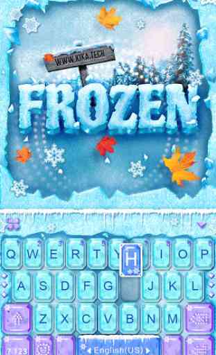 Frozen Tema de teclado 1