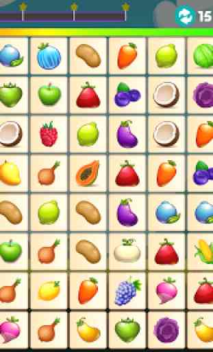 Fruits Connect 4