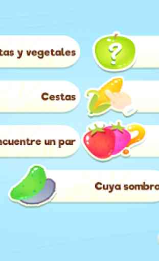 Frutas y verduras - Juegos para niños 1