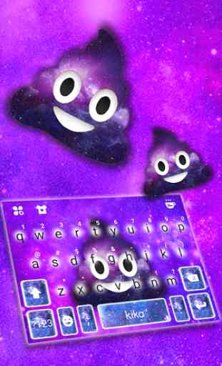 Galaxy Poop Tema de teclado 1