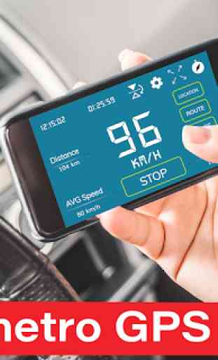 GPS Offline Digital Velocímetro y cuentakilómetros 1