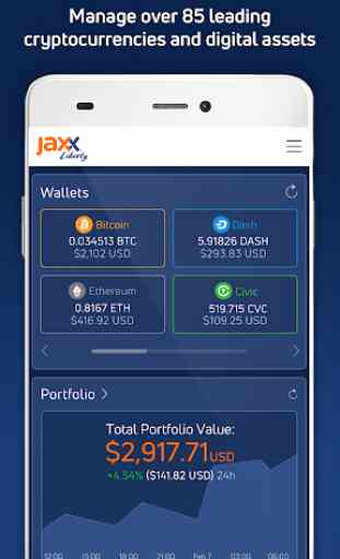 Jaxx Liberty: Billetera de Blockchain 1
