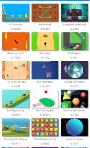 Juegos divertidos de GameBox 3000+ en la app 1