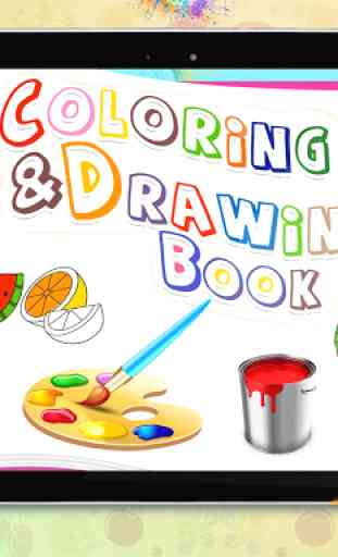 libro de colorear de frutas - niños colorear libro 4