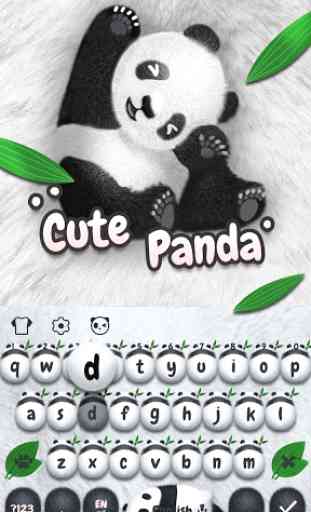 Lindo Panda-Panda teclado 4
