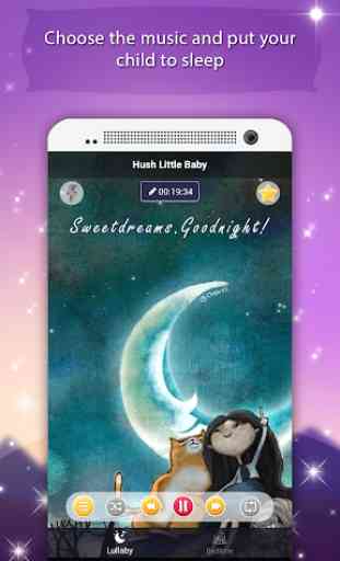 Lullaby for babies, white noise offline & free 2
