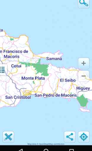 Mapa de República Dominicana 1