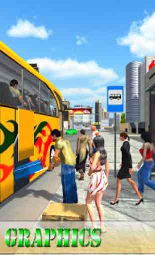 moderno autobús manejar simulador 3
