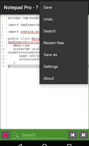 Notepad Pro es un editor de archivos de texto 1