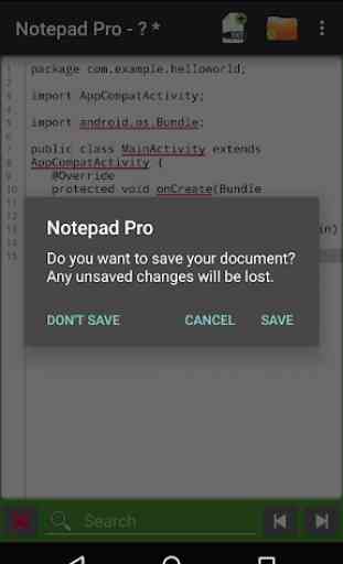 Notepad Pro es un editor de archivos de texto 2