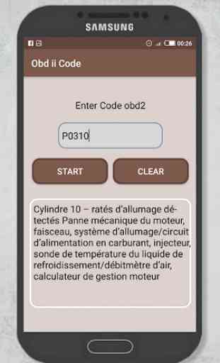 OBD ii Français Codes defaut obd2 4