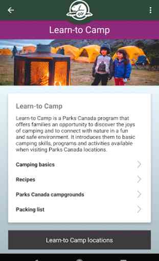 Parks Canada – National App 2