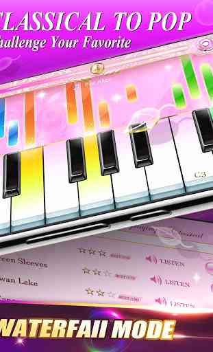Piano Pink Master: Color Tiles 3