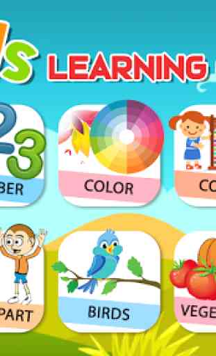 Preschool Learning - Kids ABC, Number, Color & Day 1