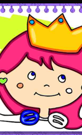 Princesas - Libro de Colorear y Juegos 1