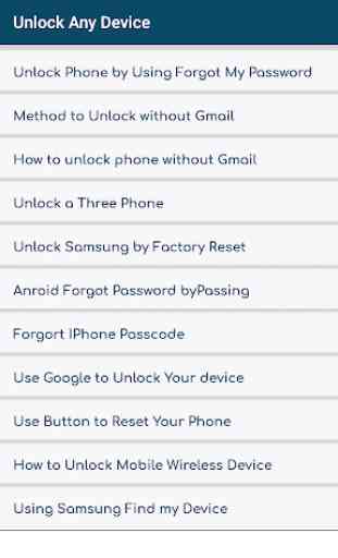 Unlock Any Device guide Free 1