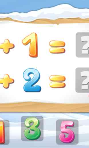 Matemáticas con Papá Noel gratis - los niños aprenden los números, sumas y restas 4