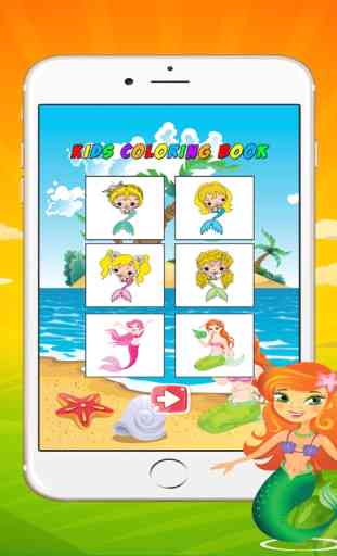 Mermaid Coloring Book For Girls - Coloring Book for Little Boys, Little Girls and Kids 4