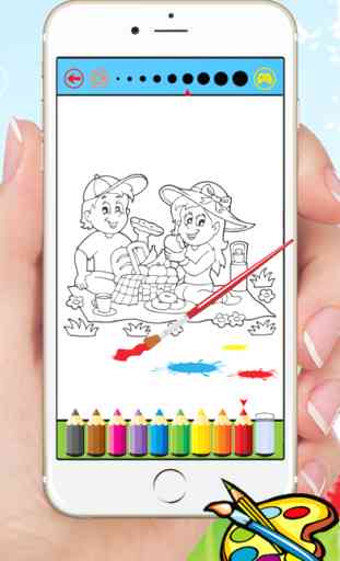 Mi familia Libro de colorear pintura dibujo para niños de juego libre 2